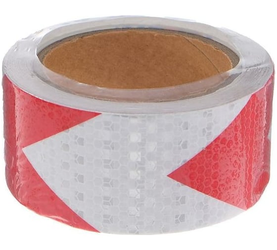 Изображение товара Светоотражающая самоклеящаяся лента СИМАЛЕНД красно-белая, 5 см х 10 м 5155983