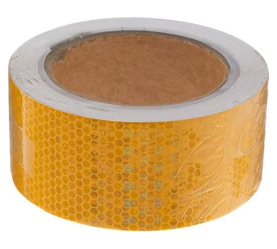 Изображение товара Светоотражающая самоклеящаяся лента СИМАЛЕНД желтая, 5 см х 10 м 5155980