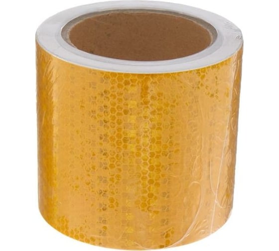 Изображение товара Светоотражающая самоклеящаяся лента СИМАЛЕНД желтая, 10 см х 10 м 5155994