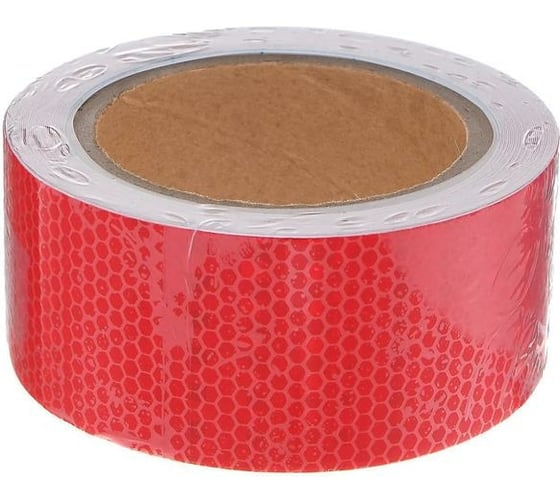 Изображение товара Светоотражающая самоклеящаяся лента СИМАЛЕНД красная, 5 см х 10 м 5155981