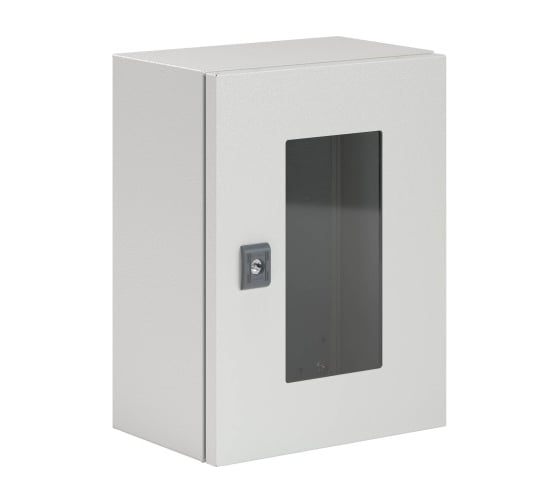 Изображение товара Корпус ST DKC с прозрачной дверью и с М/П Размер: 400x300x200 мм (В х Ш х Г) R5STX0432