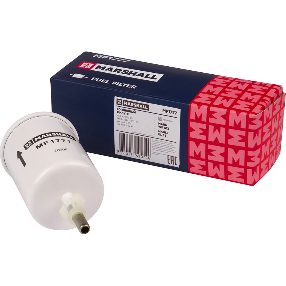 Изображение товара Фильтр топливный Audi A2 (8Z) 00-, Skoda Fabia I (6Y) 99-, VW Golf V 03- / Polo III-IV 94- MARSHALL MF1777