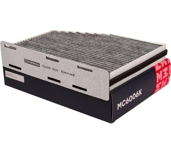 Изображение товара Фильтр салонный угольный Skoda Octavia II (1Z) 04-, VW Golf V, VI 03-, VW Passat (36, 3C) MARSHALL MC6006K