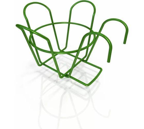 Изображение товара Корзина-крепление Удачный Сезон Цветочек зеленая 8004