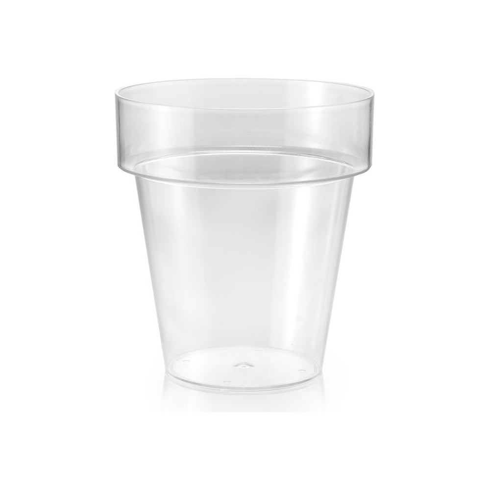 Горшок Teraplast PORTO диам. 20 см, высота 21.5 см, прозрачный 08083020024