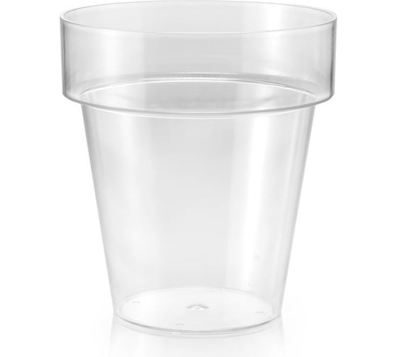 Изображение товара Горшок Teraplast PORTO диам. 20 см, высота 21.5 см, прозрачный 08083020024