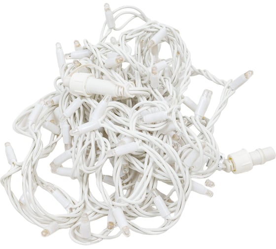 Изображение товара Светодиодная гирлянда ЭРА ERAPS-WK10 нить белый каучук, 10 м, тёплый свет, 100 LED, IP65 Б0056015