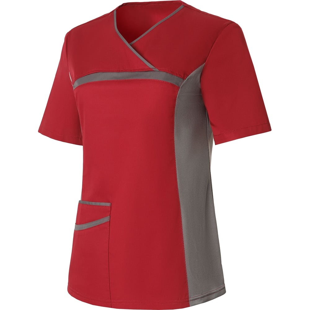 Женская блуза СОЮЗСПЕЦОДЕЖДА, размер 52-54, цвет бордовый/серый 2000000170718 ОРИОН - фото 1
