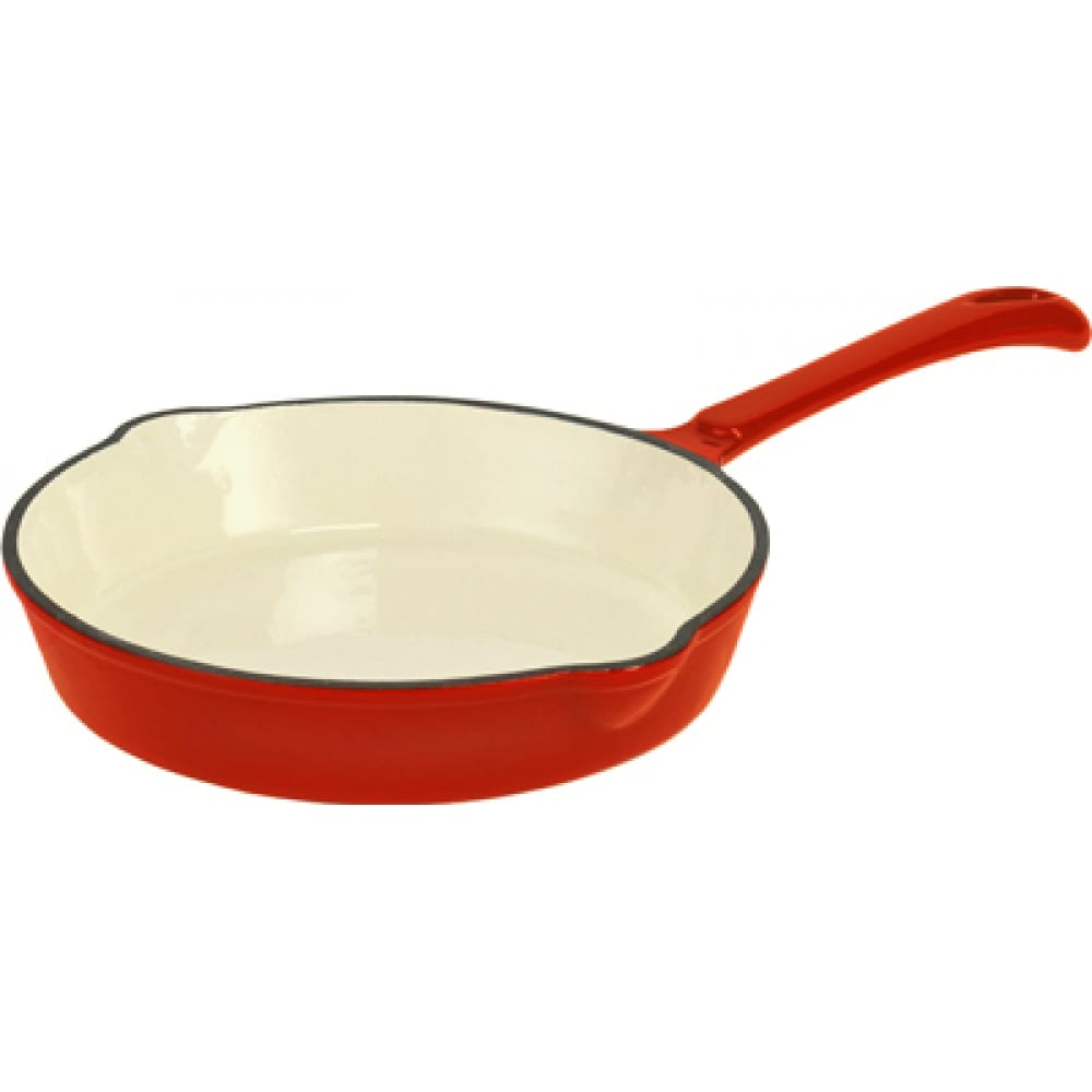 Купить Эмалированная чугунная сковорода MYRON COOK, MC2244, универсальная, красный, эмалированный чугун