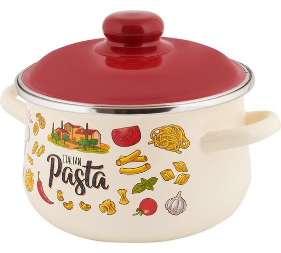 Изображение товара Коническая эмалированная кастрюля appetite Pasta ITALIAN 2 л 1с45я