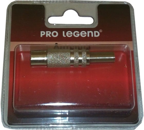Изображение товара Антенный штекер Pro Legend металлический, розетка, прямой, PL2002