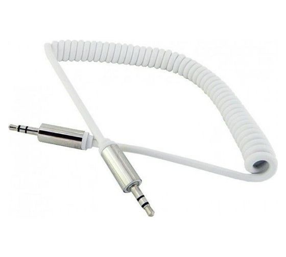 Изображение товара Соединительный кабель Pro Legend 3.5 Jack M - 3.5 Jack M спиральный кабель, белый, 2м. PL1029