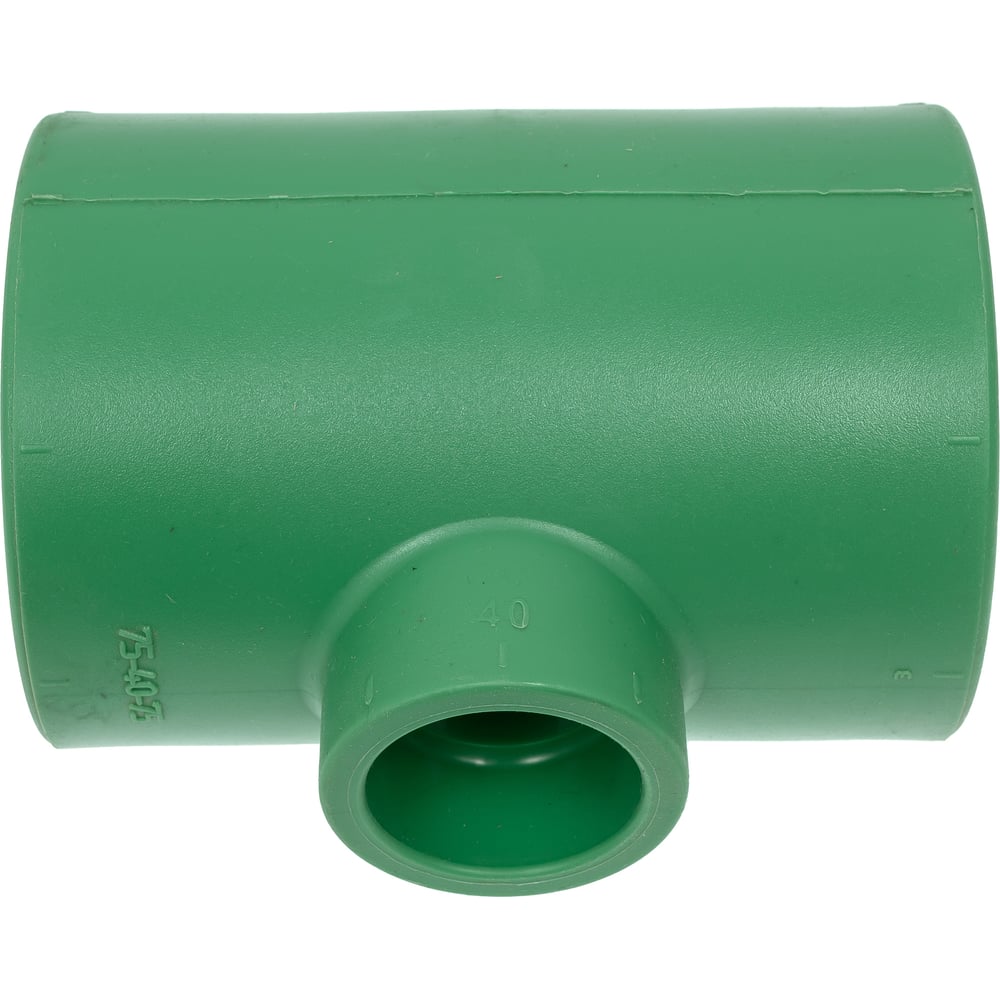 Изображение товара Переходной тройник Banninger полипропиленовый зеленый 75x75 мм 40 мм