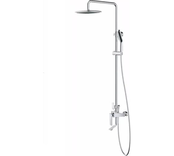 Изображение товара Душевая стойка OUTE Зонт со смесителем из латуни, цвет хром T10908