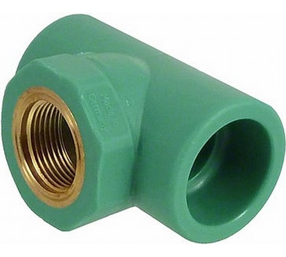 Изображение товара Комбинированный тройник Banninger полипропиленовый, зеленый, 20x3/4x20 ВР 7R41064511