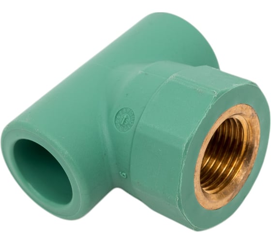 Изображение товара Комбинированный тройник Banninger полипропиленовый, зеленый, 20x1/2x20 ВР 7R41064311