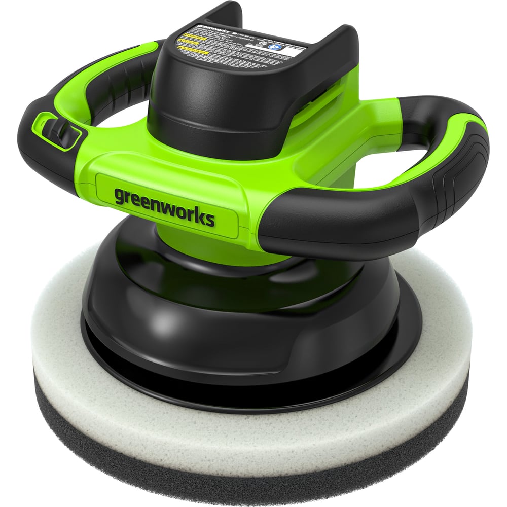 Изображение товара Аккумуляторная полировальная машина GreenWorks G24BU10 250 мм мощный щеточный двигатель Изображение товара Аккумуляторная полировальная машина GreenWorks G24BU10 250 мм мощный щеточный двигатель