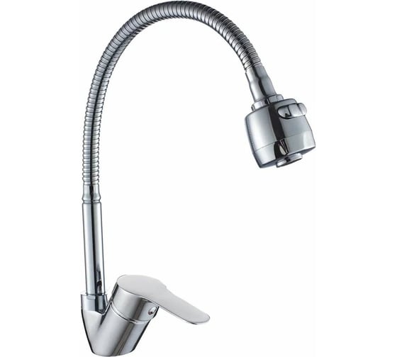 Изображение товара Смеситель для кухни Gota Rocio Flex с гибким регулирующим изливом, 2-х режимный аэратор d35 233510-GOTA