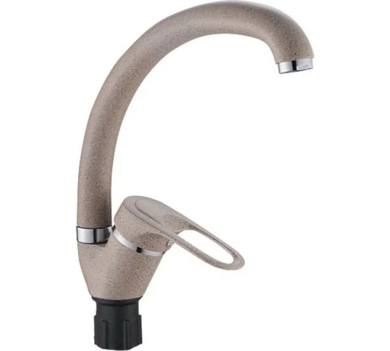 Изображение товара Смеситель для кухни Антей Гранит с высоким изливом, крепление гайка d40 кремовый 1/10 5970258-ANT