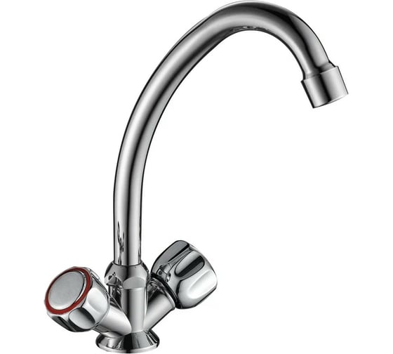 Изображение товара Смеситель для кухни Gota Rocio Orio с 2-мя рукоятками, с высоким изливом 1/10 343310-GOTA