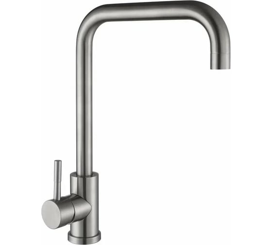 Изображение товара Смеситель для кухни Антей Булат с высоким изливом, нержавеющая сталь 1/10 511515-ANT