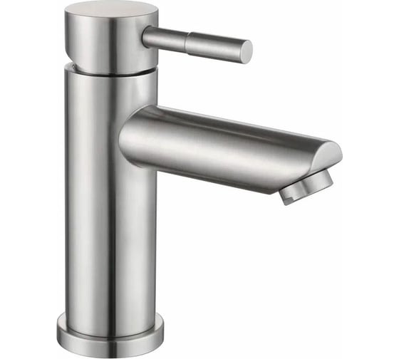 Изображение товара Смеситель для умывальника Gota Rocio Steel d35 нержав. сталь101011-GOTA