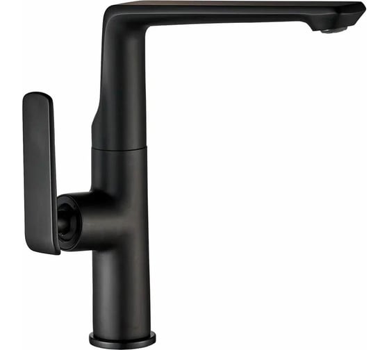 Изображение товара Смеситель для кухни Golden Fox Dartmoor с высоким изливом, черный, латунь 10330-FOX