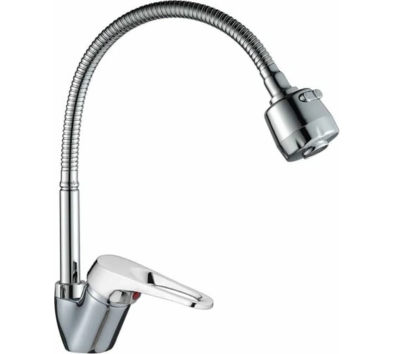 Изображение товара Смеситель для кухни Gota Rocio Enol с гибким регулирующим изливом, 2-х режимный аэратор, гайка d35 100510-GOTA