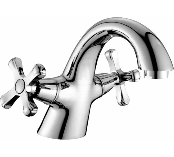 Изображение товара Смеситель для умывальника Golden Fox Piccadilly с 2-мя рукоятками, латунь 11510-FOX