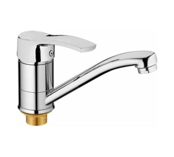 Изображение товара Смеситель для кухни Golden Fox Yorkshire Dales с коротким изливом, крепление гайка, латунь 11215-FOX