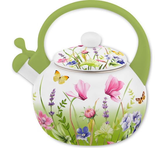 Изображение товара Эмалированный чайник appetite Примавера 2 л со свистком FT7-PR