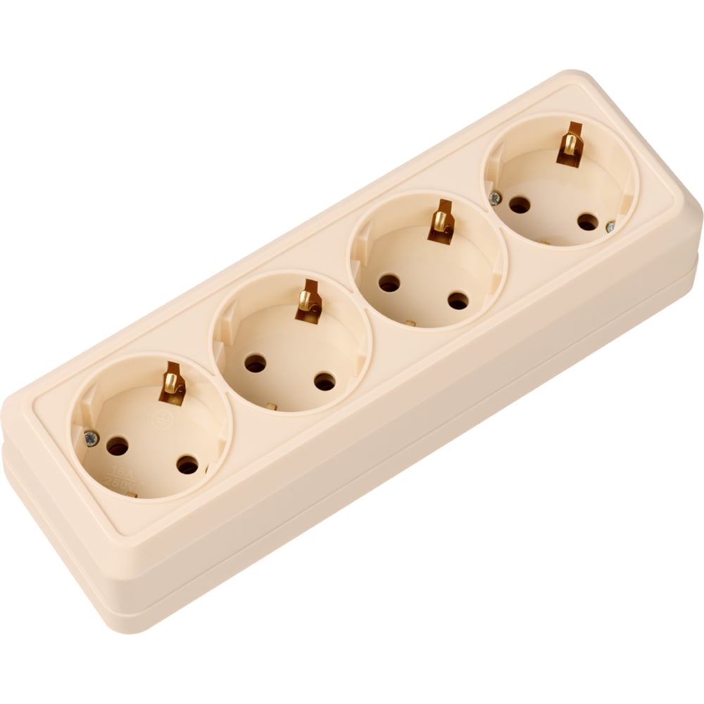 Изображение товара Силовая розетка 4хg 16A Ладога SQ1801-0230