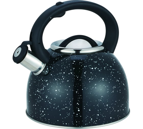 Изображение товара Чайник appetite нержавеющая сталь 3 л со свистком черный LKD-3030B