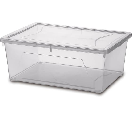 Изображение товара Хозяйственный контейнер с крышкой GENSINI 36,5x26,5x14 см, 10 л, пластик 2242