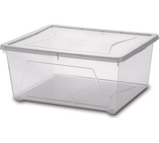 Изображение товара Хозяйственный контейнер с крышкой GENSINI 40x33,5x17,5 см, 18 л, пластик 2243