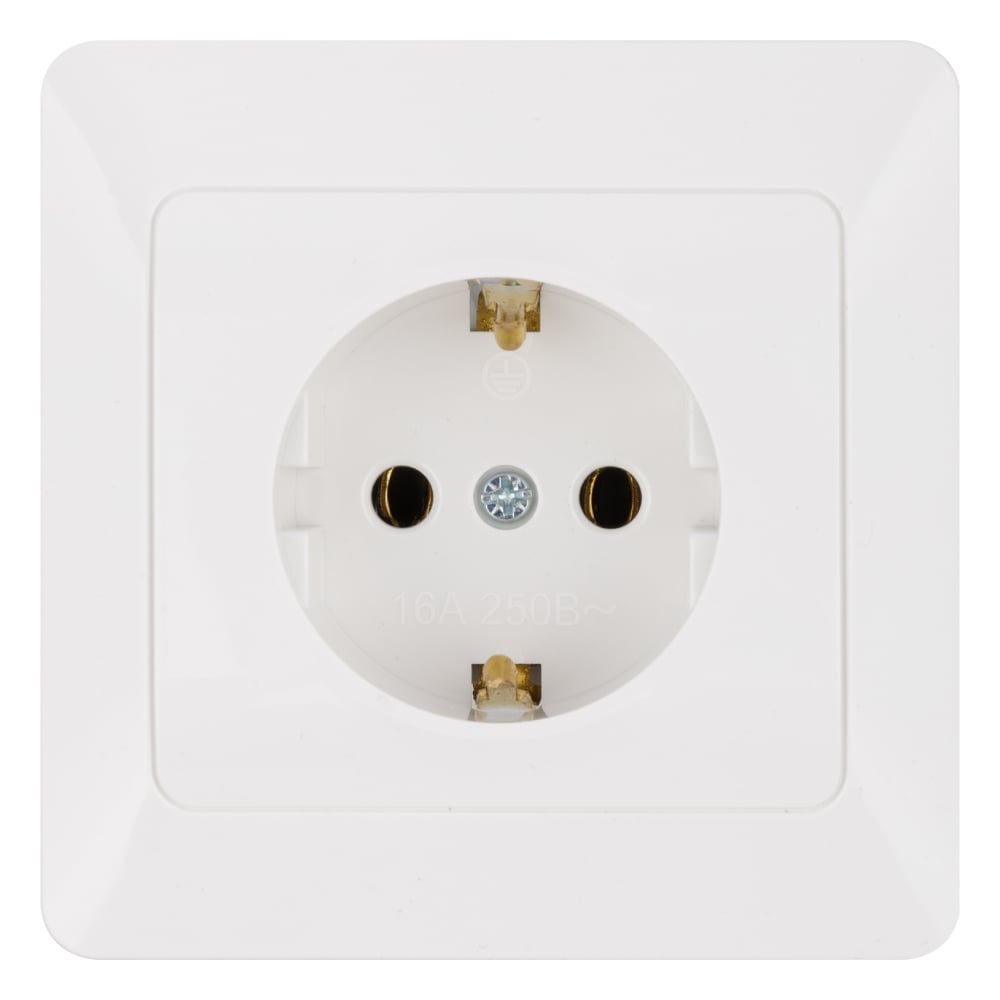 Изображение товара Розетка TDM ELECTRIC 2П+З 16А 250В белая серия Ильмень SQ1823-0010