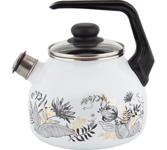 Изображение товара Эмалированный чайник appetite Botany 3 л со свистком 4с209я Botany
