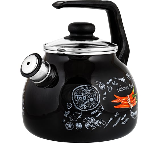 Изображение товара Эмалированный чайник appetite Chilli 3 л со свистком 4с209я Chilli