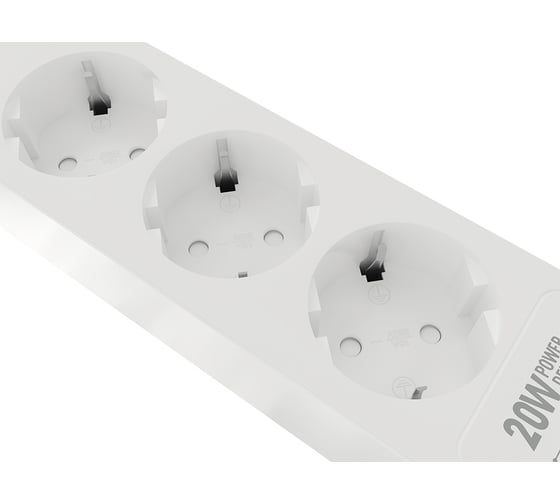 Изображение товара Сетевой фильтр Harper удлинитель UCH-440 White PD3.0 H00003204