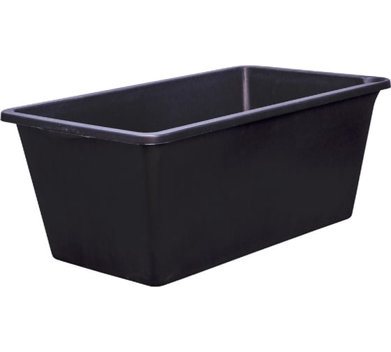 Изображение товара Емкость Тара.ру 65 л, строительная, прямоугольная, без крышки, цв. чёрный 26232