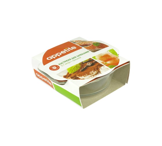Изображение товара Стеклянная кастрюля appetite 0.7 л PL17