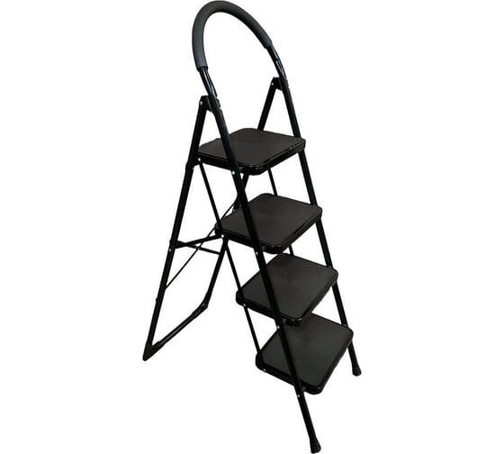 Изображение товара Стремянка с 4-мя широкими ступенями SevenBerg Prima Lux черная 4687202292547