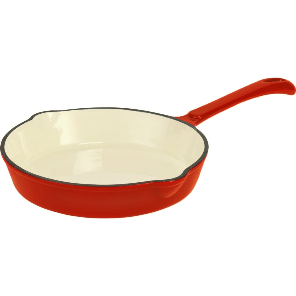Купить Эмалированная чугунная сковорода MYRON COOK, MCA2264, универсальная, красный, эмалированный чугун