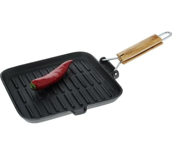 Изображение товара Сковорода-гриль MYRON COOK чугун съемная ручка MC7275