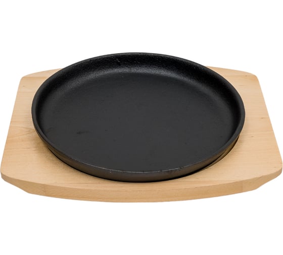 Изображение товара Сковорода MYRON COOK чугун съемная ручка 21 см на подставке MC2215