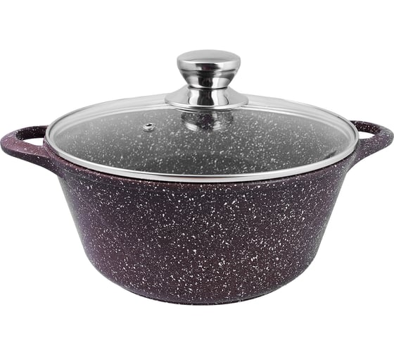 Изображение товара Кастрюля Традиция готовить с любовью Доломит антипригарное покрытие литая 3 л стеклянная крышка ТД5233