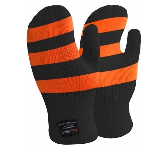 Изображение товара Детские водонепроницаемые варежки DexShell оранжевые, р. M DG536M