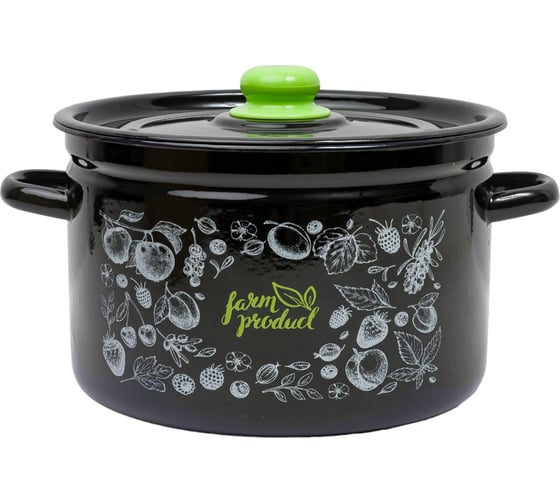 Изображение товара Цилиндрическая эмалированная кастрюля appetite Berry 7 л 1с18с Berry