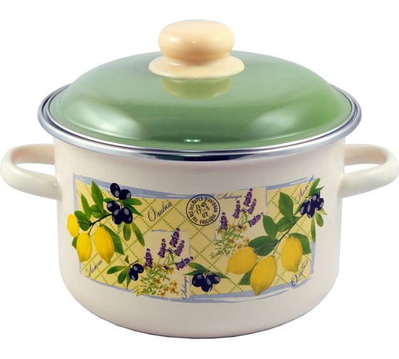 Изображение товара Цилиндрическая эмалированная кастрюля appetite Citrus 4 л 6RD201M Citrus