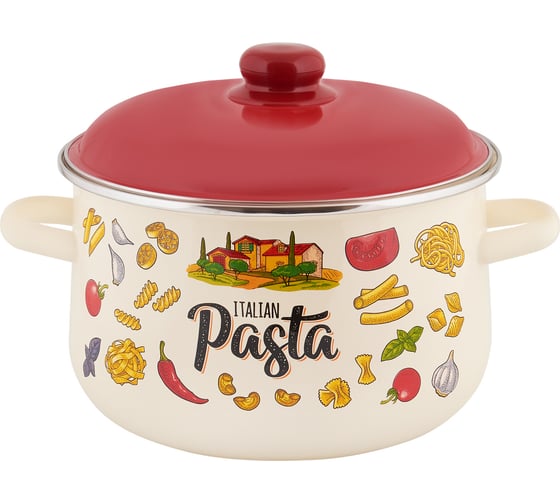 Изображение товара Коническая эмалированная кастрюля appetite Pasta ITALIAN 5.5 л 1с47я